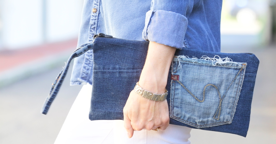 Recycled bag made from jeans | Hey! I made that.