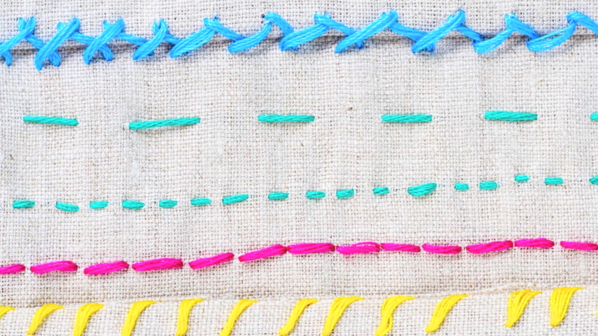 hand sewing stitch types